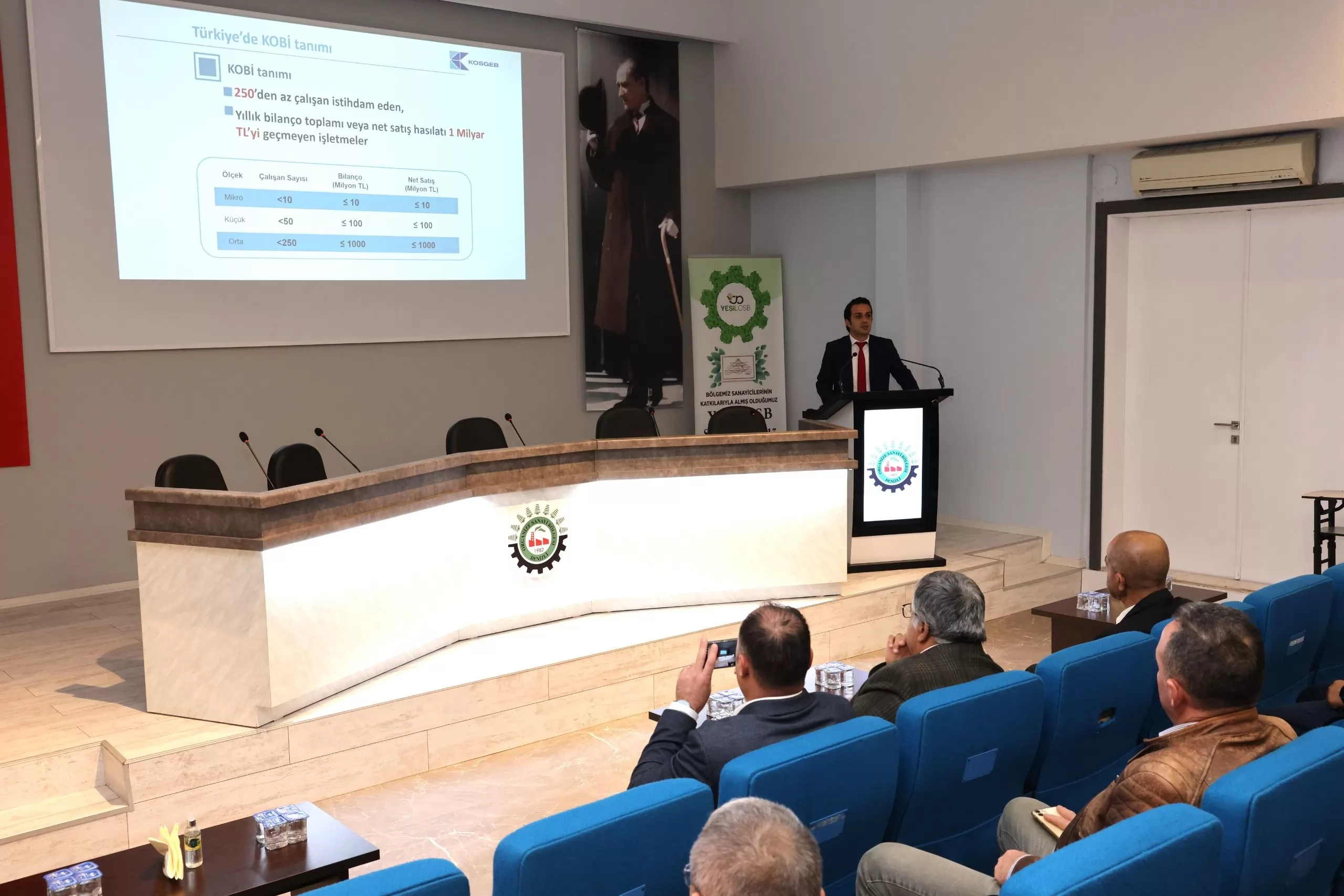 DENİZLİ OSB VE KOSGEB İŞ BİRLİĞİYLE DESTEK PROGRAMLARI SANAYİCİLERE TANITILDI