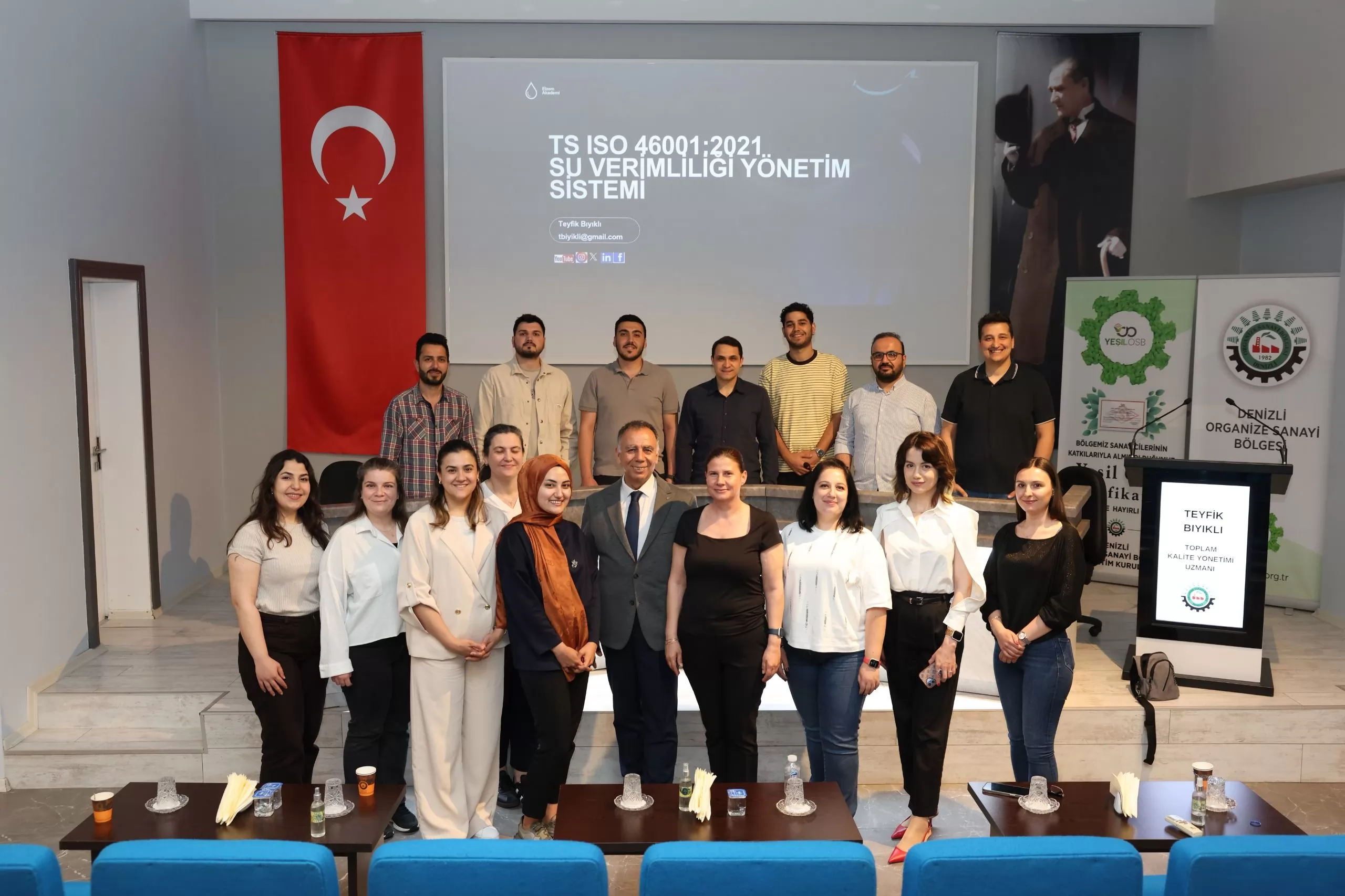 DENİZLİ OSB’DE SU VERİMLİLİĞİ VE MAVİ SU BELGESİ EĞİTİMİ DÜZENLENDİ
