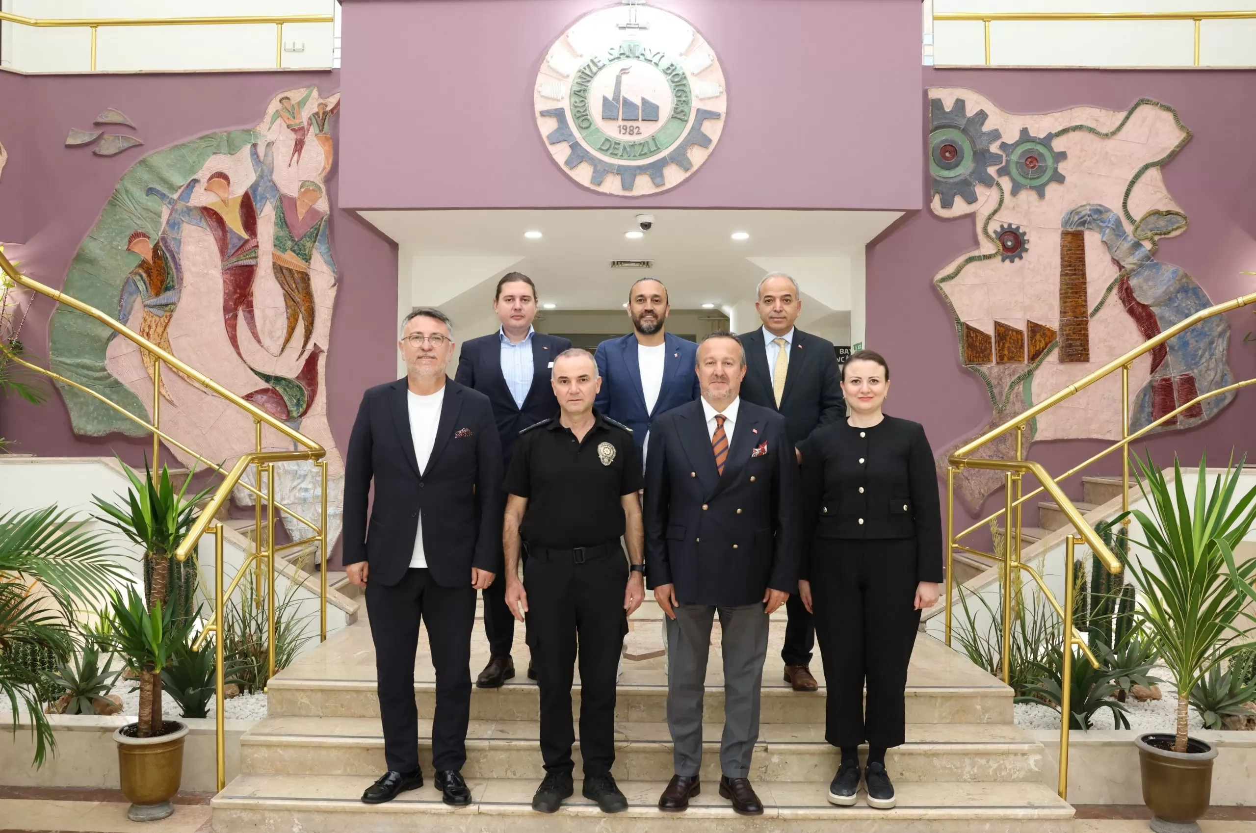 DENİZLİ İL EMNİYET MÜDÜRÜ YAVUZ SAĞDIÇ’TAN DENİZLİ OSB YÖNETİMİNE TEBRİK ZİYARETİ