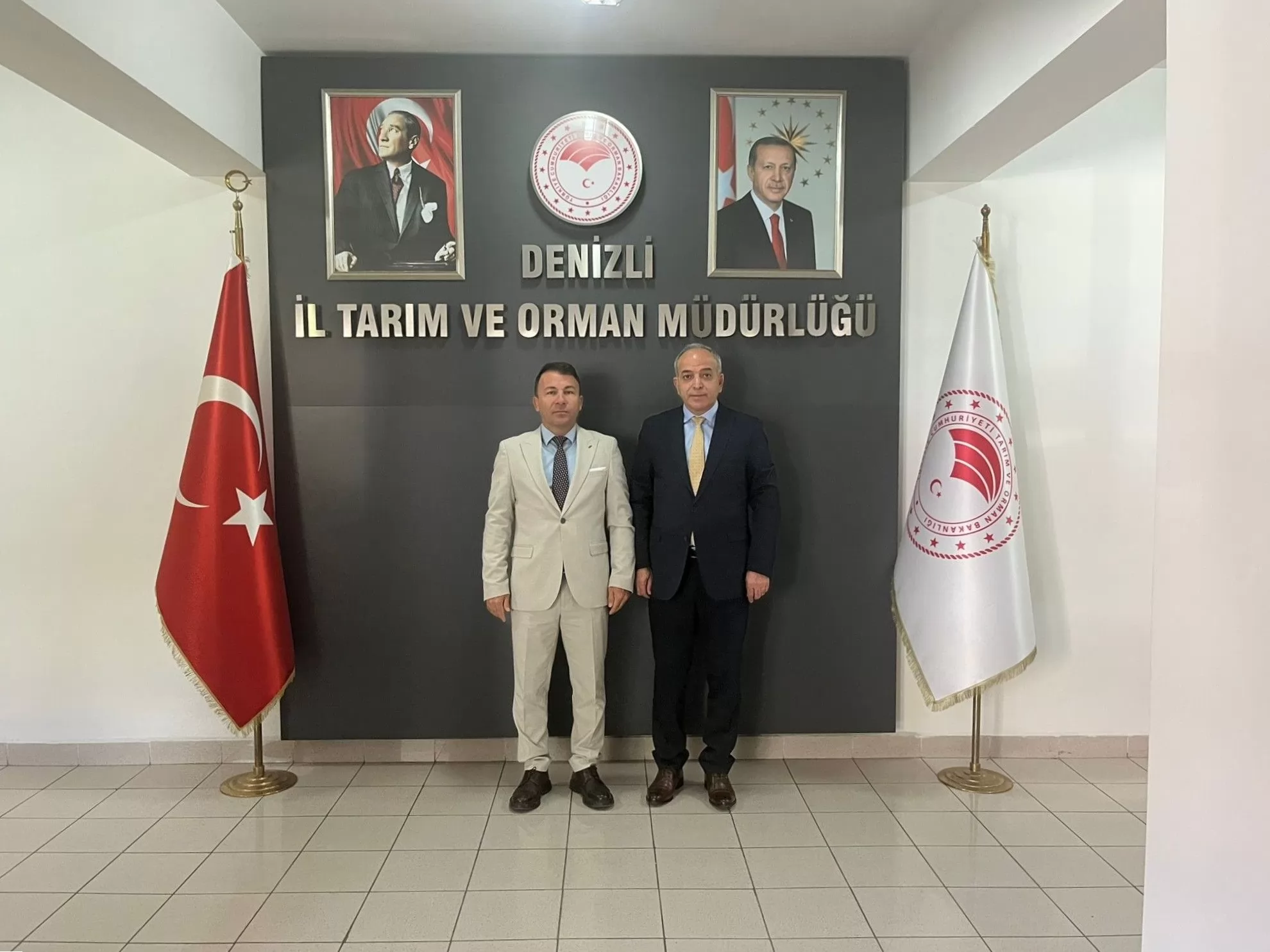 DENİZLİ OSB BÖLGE MÜDÜRÜ AHMET TAŞ’TAN İL TARIM VE ORMAN MÜDÜRÜ MUSTAFA NEVZAT ZAYİM’E ZİYARET