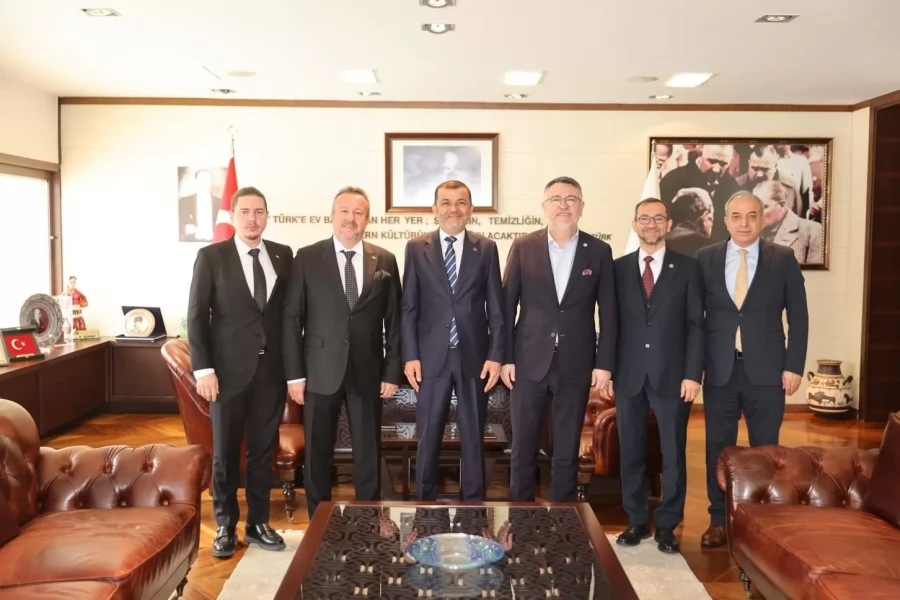 DENİZLİ OSB YÖNETİMİ’NDEN DENİZLİ BÜYÜKŞEHİR BELEDİYESİ’NE ZİYARET