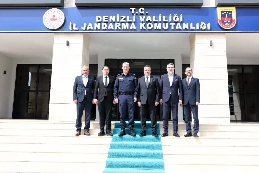 DENİZLİ OSB YÖNETİMİNDEN İL JANDARMA KOMUTANLIĞI’NA ZİYARET