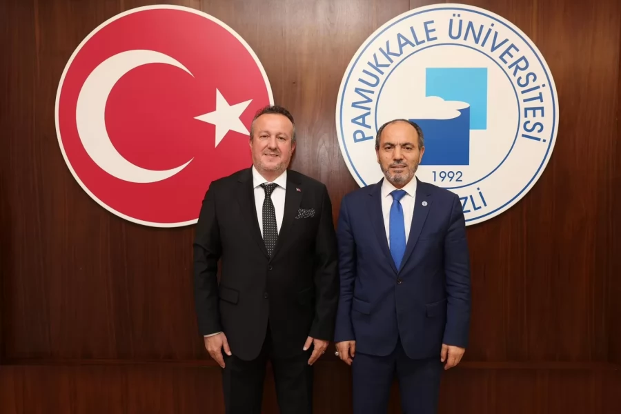 DENİZLİ OSB'DEN, PAÜ REKTÖRÜ PROF. DR. MAHMUD GÜNGÖR’E NEZAKET ZİYARETİ