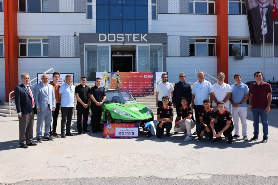 DOSTEK KOLEJİ’NİN TEKNOFEST BAŞARISINA DENİZLİ OSB YÖNETİMİNDEN TEBRİK ZİYARETİ