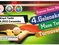 4. Geleneksel Masa Tenisi Turnuvası Başlıyor