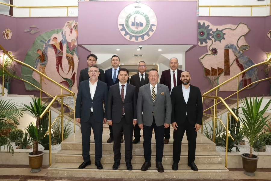 DENİZLİ DEFTERDARI'NDAN DENİZLİ OSB YÖNETİMİNE TEBRİK ZİYARETİ 